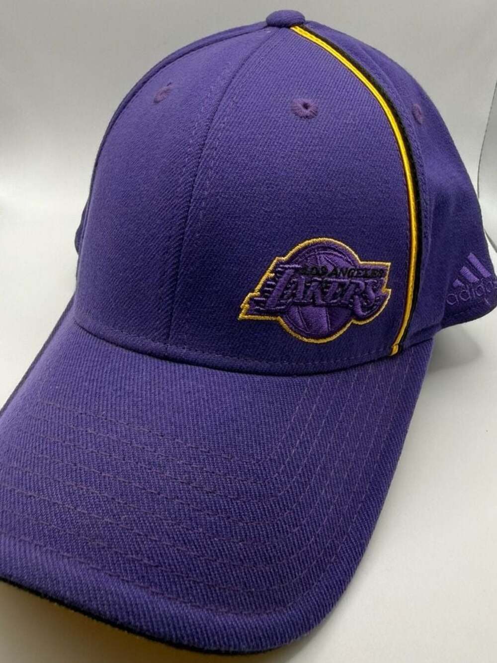 Adidas NBA Los Angeles Lakers Purple/Yellow Flex Fit Baseball Hat Cap
